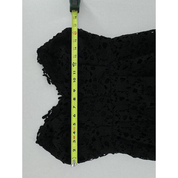 ASTR The Label Midi Dress Size XL Lace Cocktail Wedding Guest Fairy Whimsy Black - Picture 15 of 16